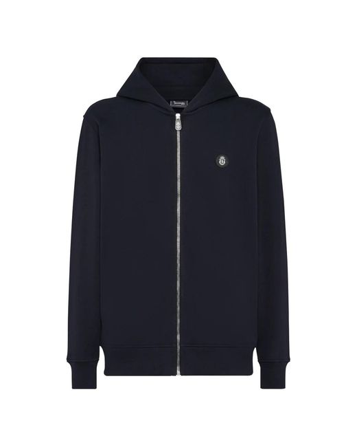 Billionaire Hoodies & Sweatvesten ,Blauw ,Katoen Hoodie Sweatjacket Lion in het Blue voor heren
