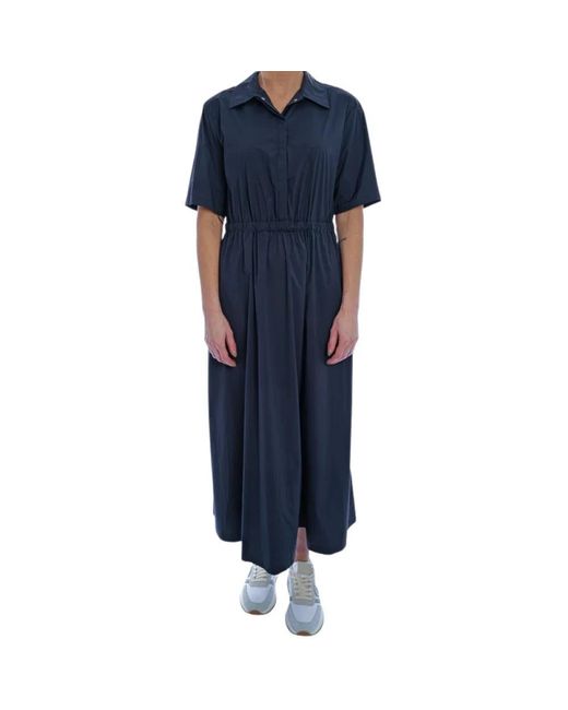 Herno Blue Shirt Dresses