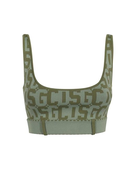 Gcds Green Sleeveless Tops