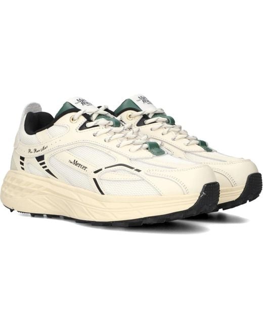Mercer White Weiße leder sneakers the re-run max,weiße nappa sneakers the re-run