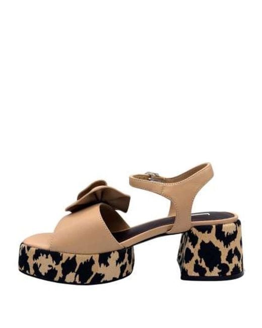 Jeannot Natural High Heel Sandals
