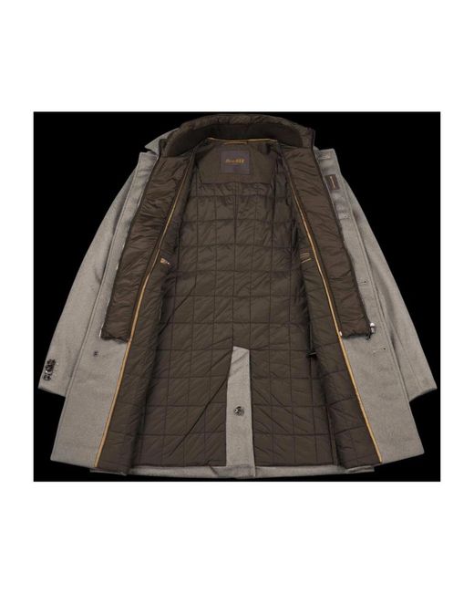 Moorer Single-Breasted Coats in het Gray voor heren