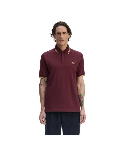 Fred Perry Red Polo Shirts for men