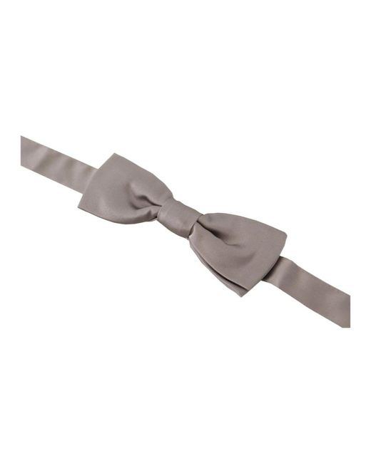 Dolce & Gabbana Gray Bow Ties for men