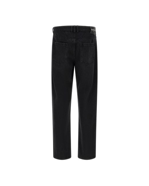 Balmain Black Straight Fit Jeans for men
