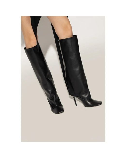 The Attico Black 'sienna' stiefeletten mit absatz