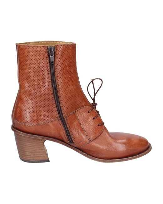 Moma Brown Cowboy & Biker Boots