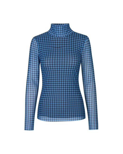 Turtlenecks Baum und Pferdgarten de color Blue