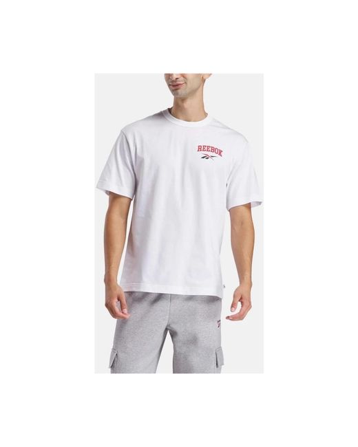 Reebok Fitness ,Wit ,Katoen T-Shirts in het White