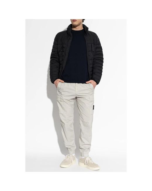 Down Jackets Stone Island pour homme en coloris Black