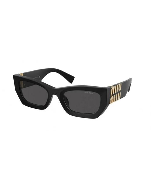 Gafas de sol elegantes con monturas coloridas Miu Miu de color Black