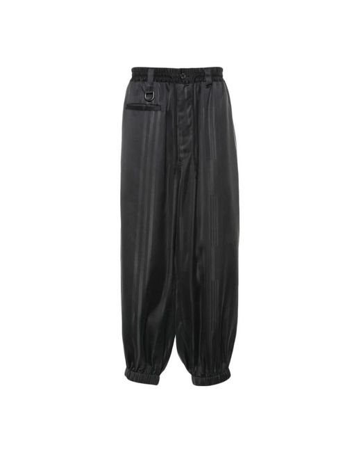 Y-3 Black Tapered Trousers