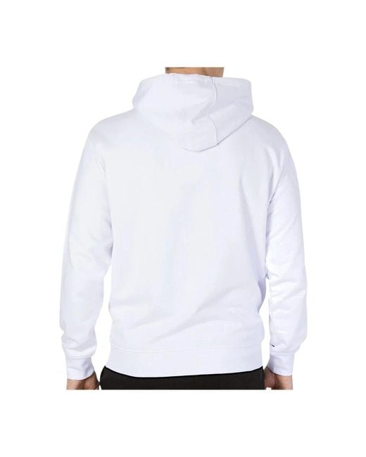 Ellesse Hoodies & Sweatvesten ,Wit ,Witte Hoodie Met Patchlogo in het White voor heren
