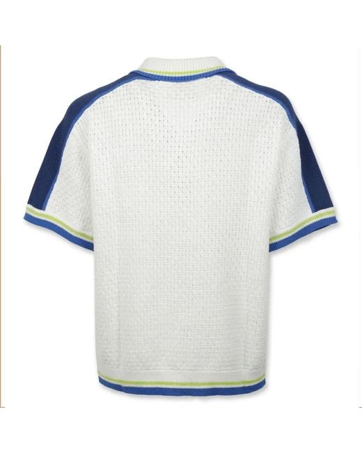 Casablanca Blue Short Sleeve Shirts for men