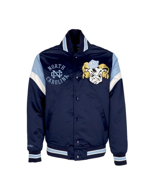 Mitchell & Ness Bomber Jackets in het Blue voor heren