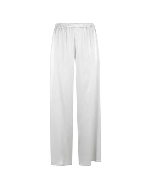 Antonelli White Wide Trousers