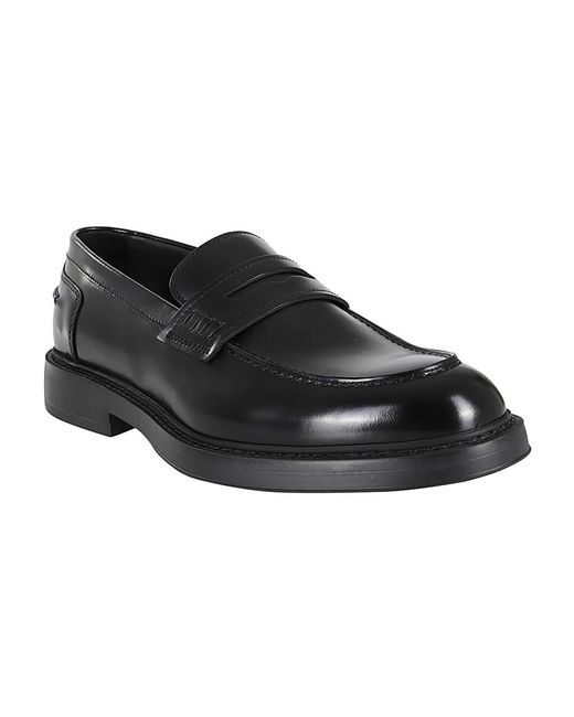 Doucal's Black Loafers for men