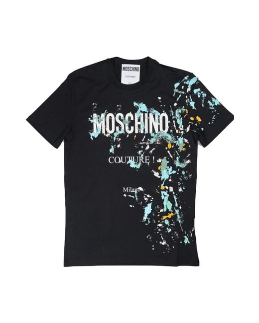 T-shirt alla moda per uomini e donne di Moschino in Black da Uomo