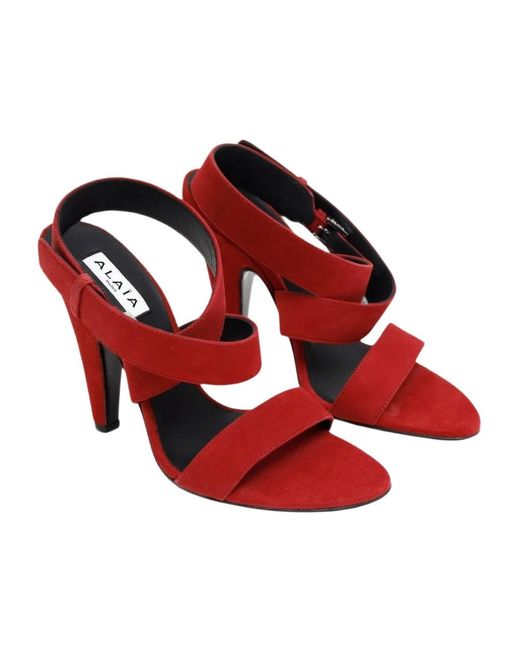 Alaïa Red High Heel Sandals