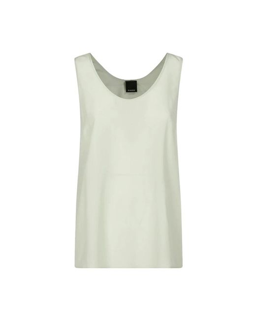Pinko Green Sleeveless Tops