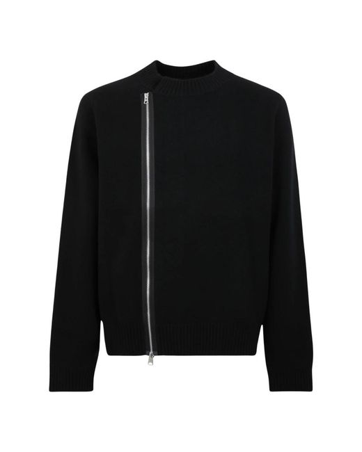 Sacai Black Round-Neck Knitwear for men