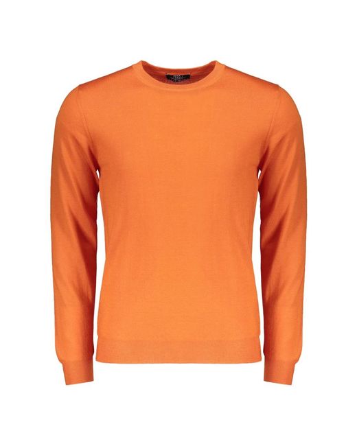 Fedeli Orange Cashmere Knitwear for men