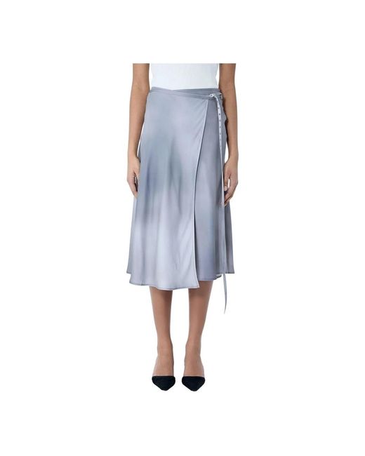 Midi Skirts Acne de color Blue