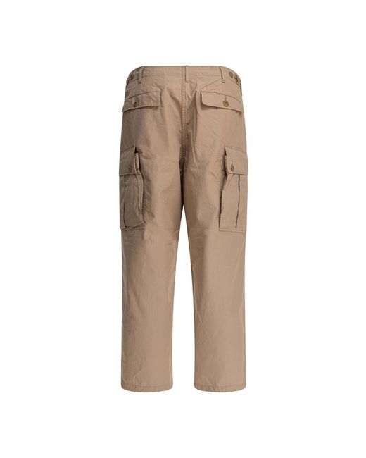 Beams Plus Straight Trousers in het Natural voor heren