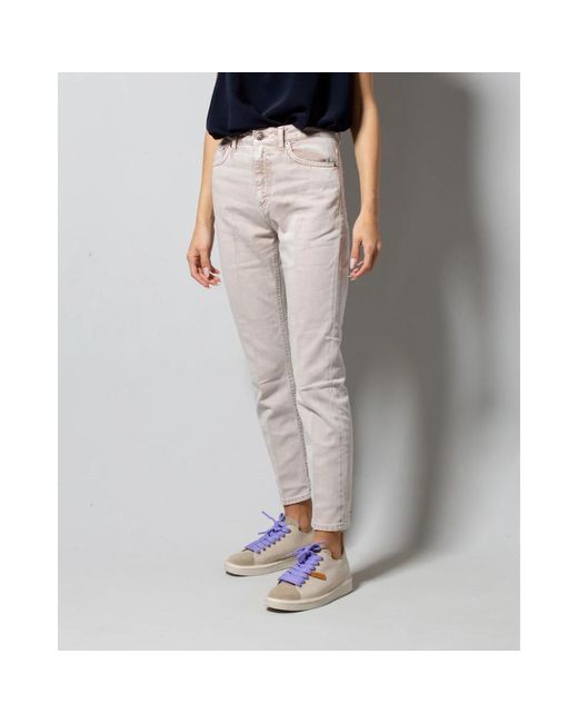 Dondup Gray Cropped Jeans