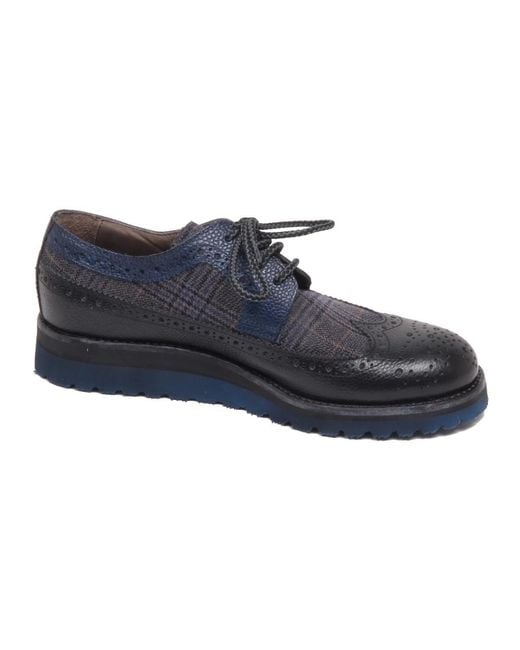 Corvari Blue Laced Shoes for men