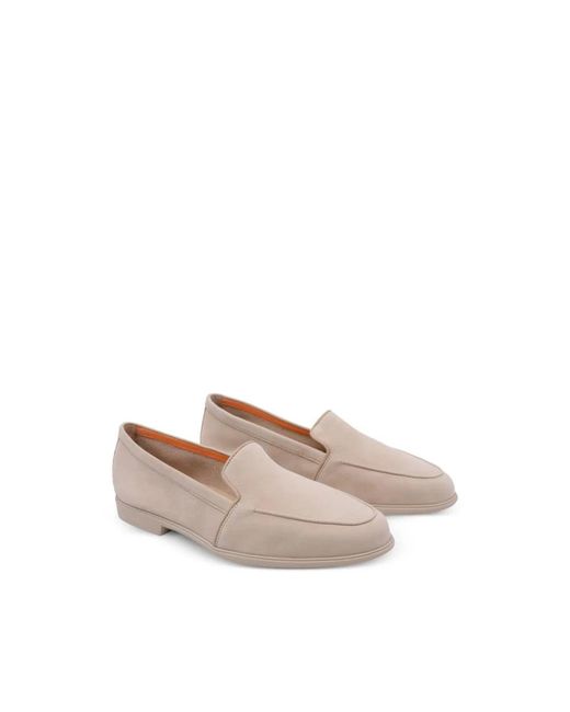 Santoni Natural Loafers