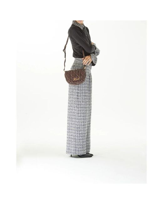 Karl Lagerfeld Purple K/Signature Kuilted Crossbody
