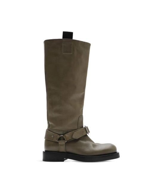 Burberry High Boots in Green Lyst