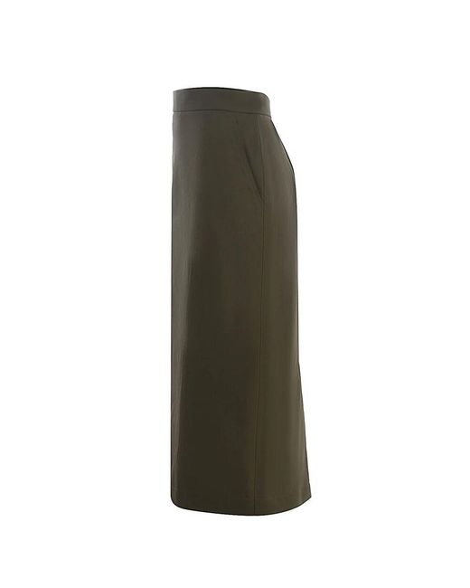 Max Mara Green Eleganter Rock Mit Einzigartigem Design