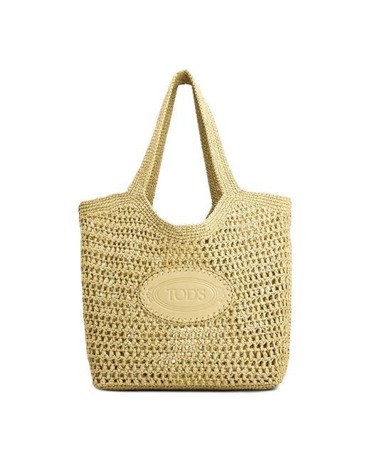 Tod's Metallic Shopping Bags
