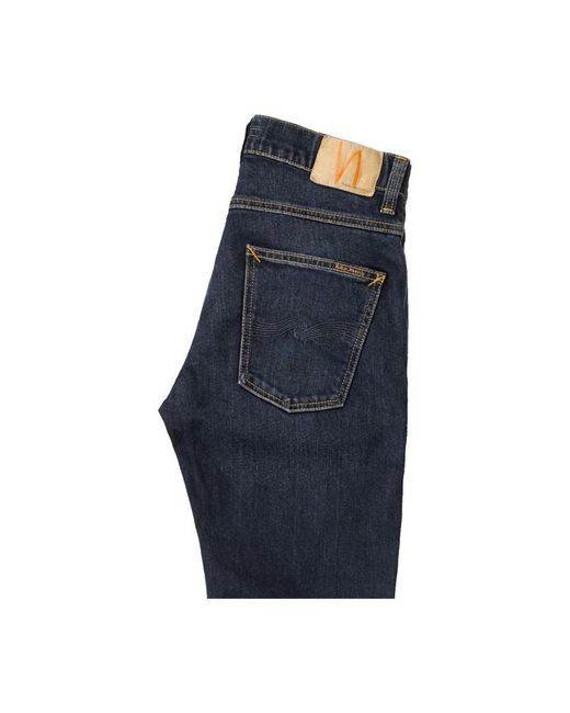 Nudie Jeans Blue Straight Jeans for men