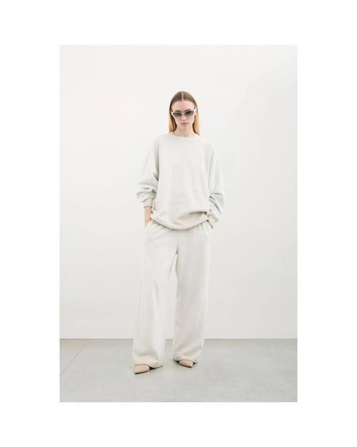 Halfboy Hoodies & Sweatvesten ,Wit ,Katoen Oversized Sweatshirt Ancient Scrolls in het White