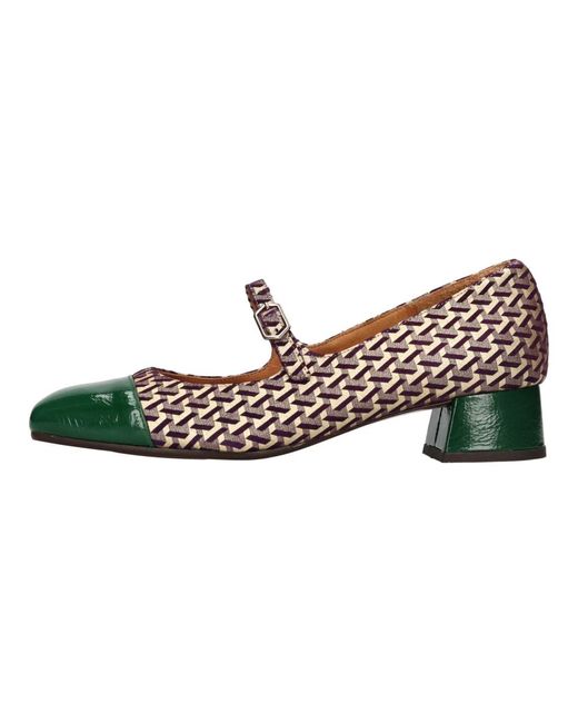 Chie Mihara Met Hak Multikleur in het Brown
