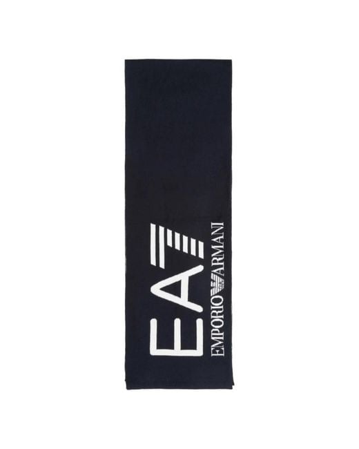 EA7 Sciarpa Con Logo in het Blue