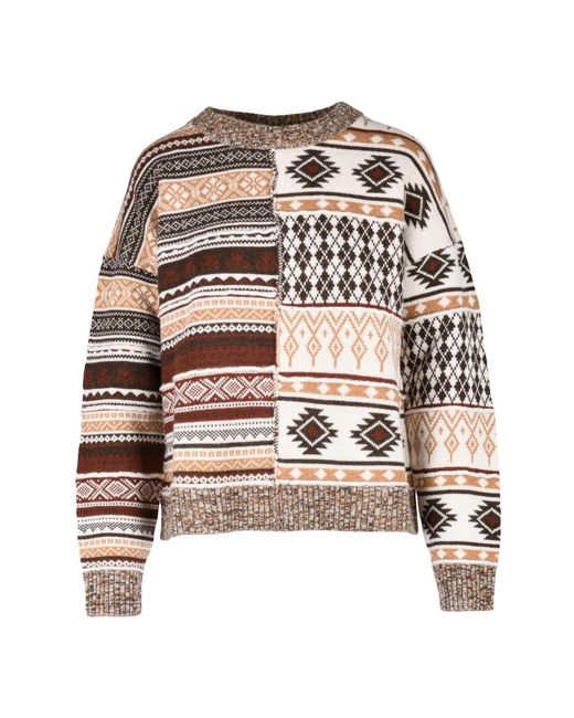 Ballantyne Brown Round-Neck Knitwear