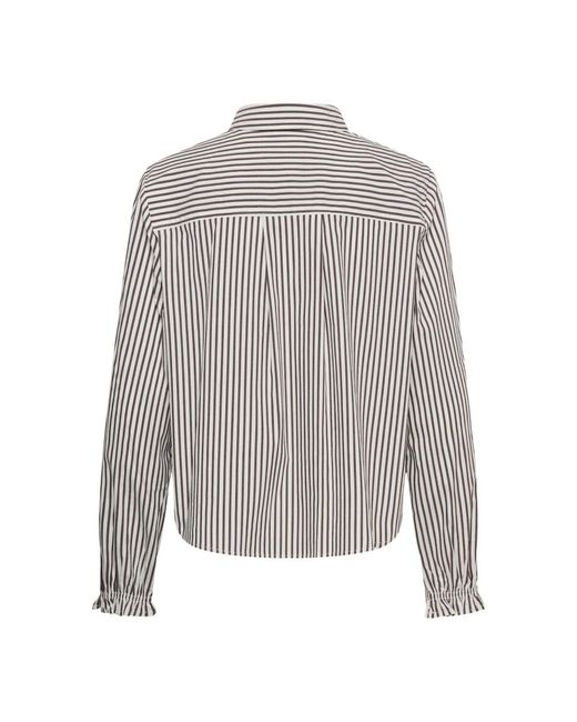 Cream Gray Java Stripe