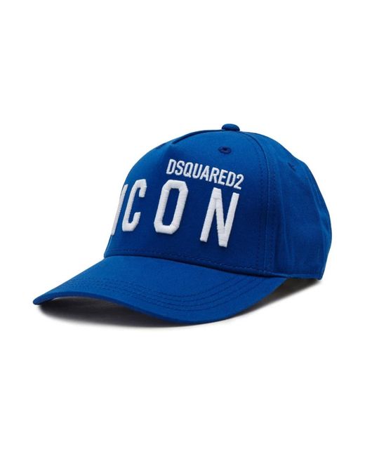 DSquared² Accessoires ,Blauw ,Katoen Hoed Accessoires in het Blue