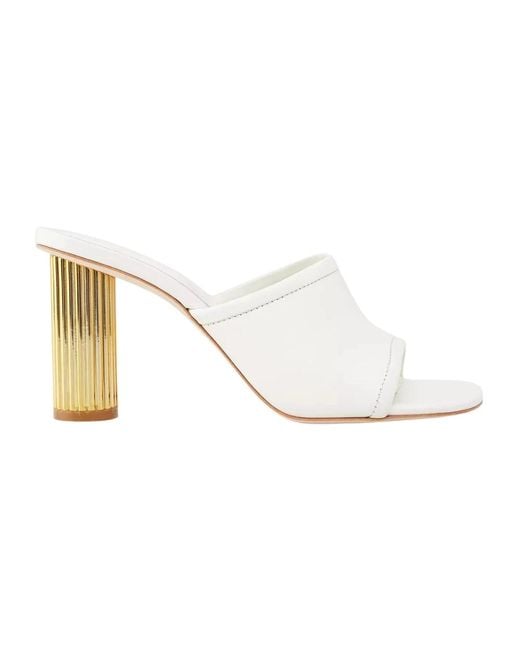 Jonathan Simkhai Heeled Mules in het White