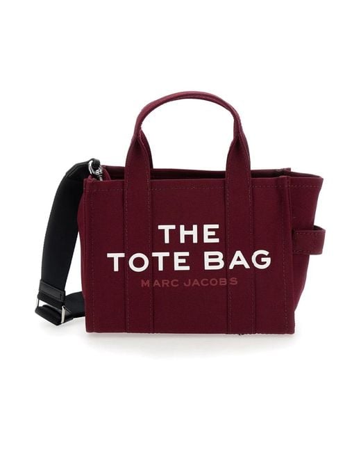 Borsa tote piccola bordeaux di Marc Jacobs in Red