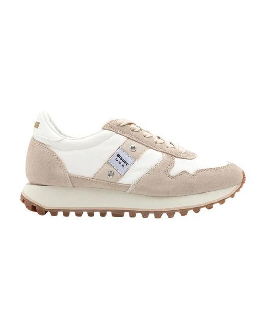 Blauer White Polizei sneaker