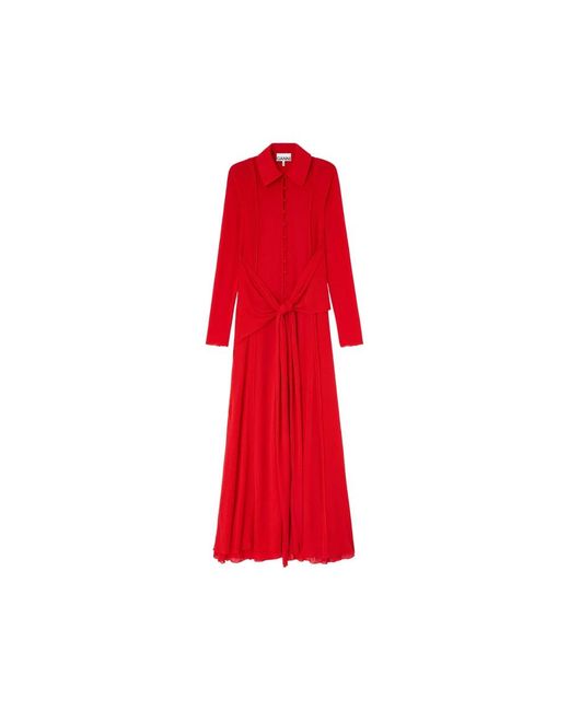 Ganni Red Dresses