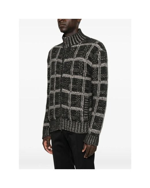 Cardigans Canali pour homme en coloris Black