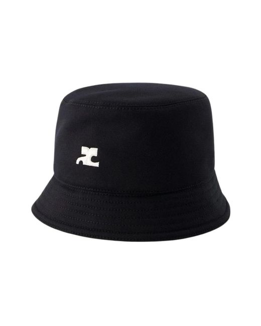 Courreges Black Hats for men