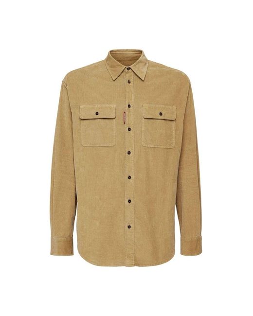 DSquared² Braunes casual hemd für männer in Natural für Herren