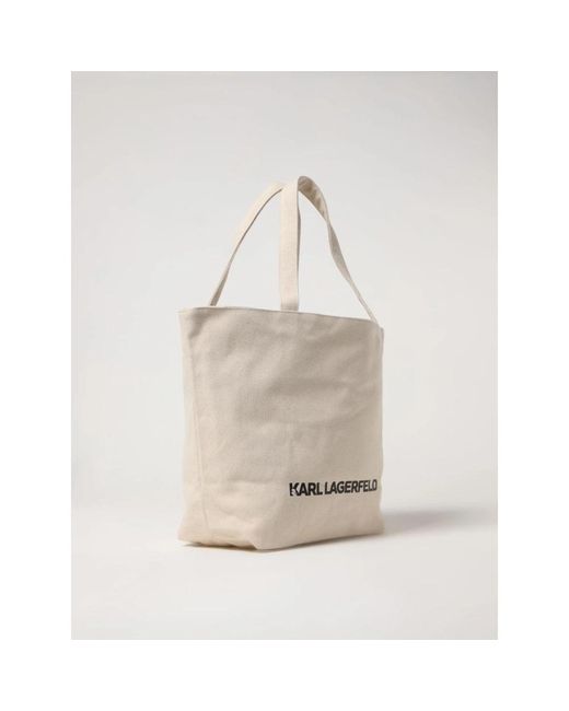 Tote Bags di Karl Lagerfeld in Natural